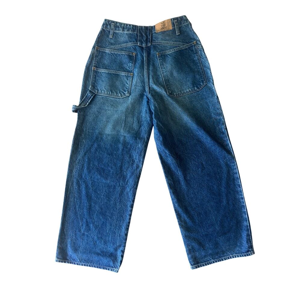 We The Free Wide Leg High Rise Carpenter Jeans, Size 28